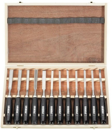 Kit utensili pezzi sgorbie - 12,